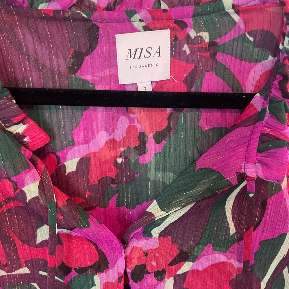 MISA Los Angeles mini floral dress.